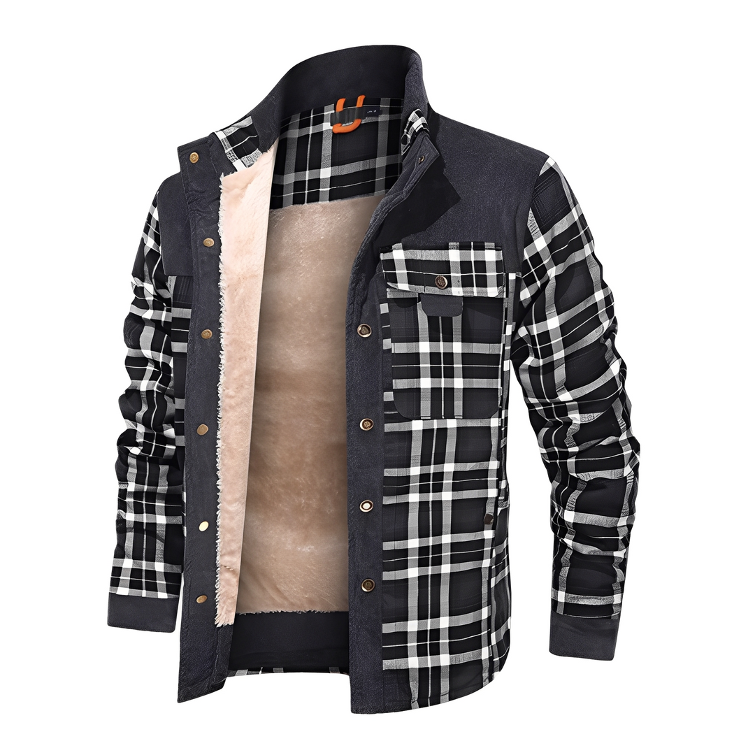 Harmon - Stilvolle karierte Herrenjacke