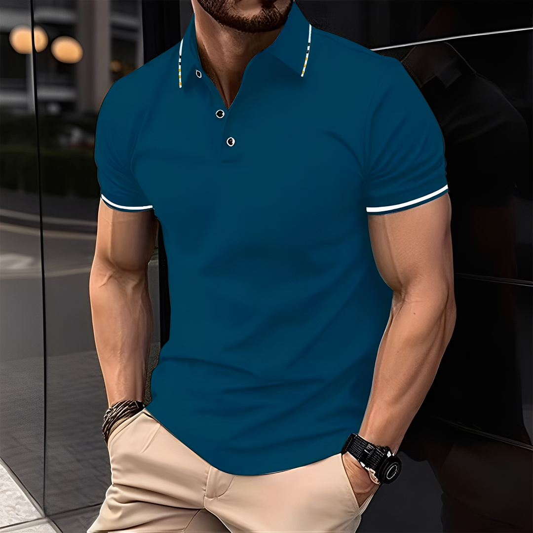 Mervyn - Komfortables, kurzärmeliges Herren-Sport-Poloshirt