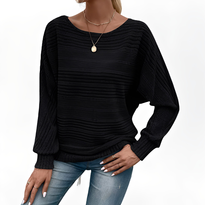 Eleanore - Bequemer, weit geschnittener Streifensweater für Damen