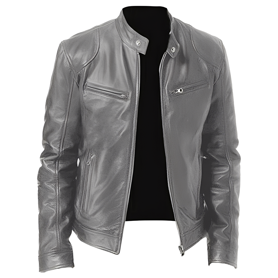 Jaron - Moderne Herren PU-Lederjacke