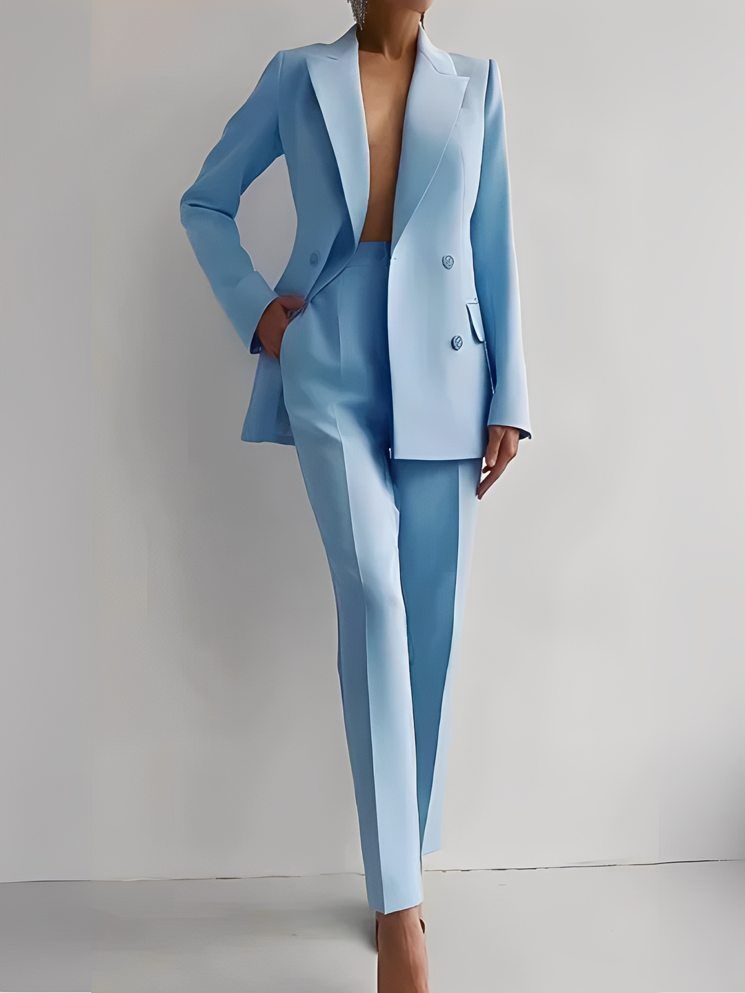 Nydia - Schickes Slim-Fit-Ensemble mit Blazer und Hose für Damen