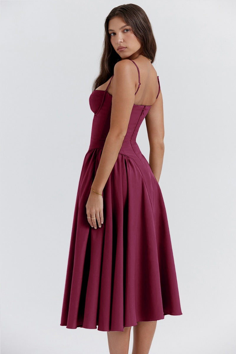 Jutte - Ärmelloses Midi-Kleid für Damen