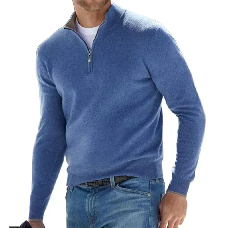 Agustín - Schicker Herren-Pullover mit Reißverschluss