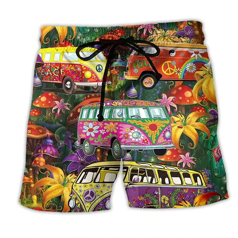 Axel – Sommer Shorts mit Graffiti-Stil