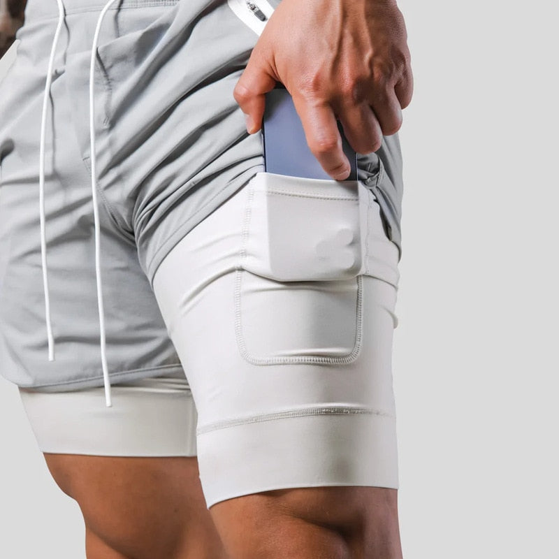 Keir - Herren Sporthose Mit Eingebauten Kompressionsshorts