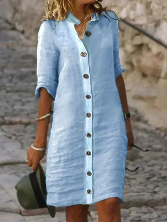 Sanya – Sommerkleid aus leichtem Leinen
