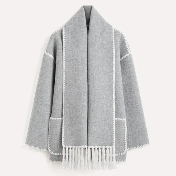 Sofie – Wollmix-Mantel mit Schal