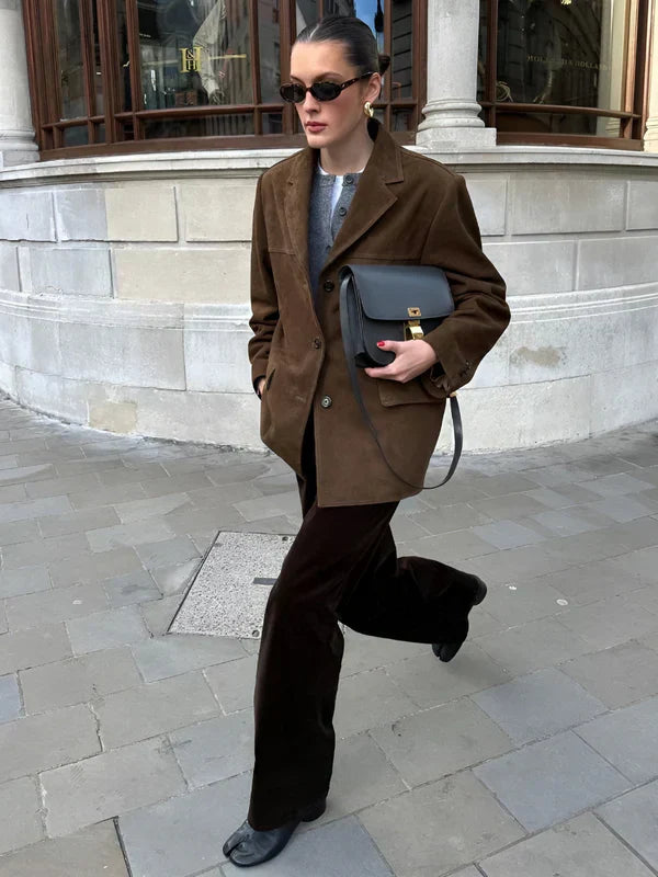 Geniah – Blazer aus Luxus-Kunst-Wildleder
