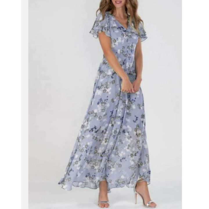 Leodessa - Maxikleid mit Blumen für weibliche Hochzeitsgäste
