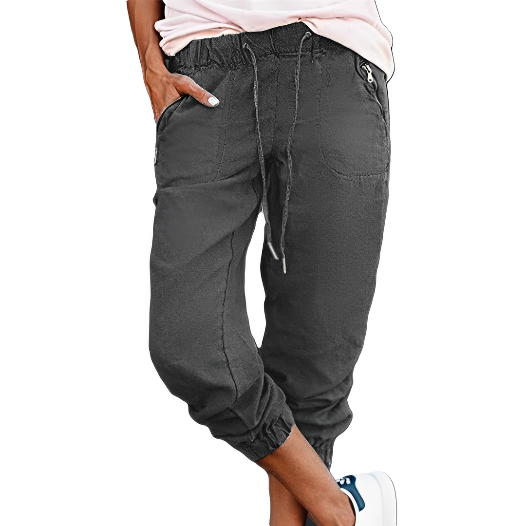 Evalyn - Trendige dehnbare Cargohose für Damen