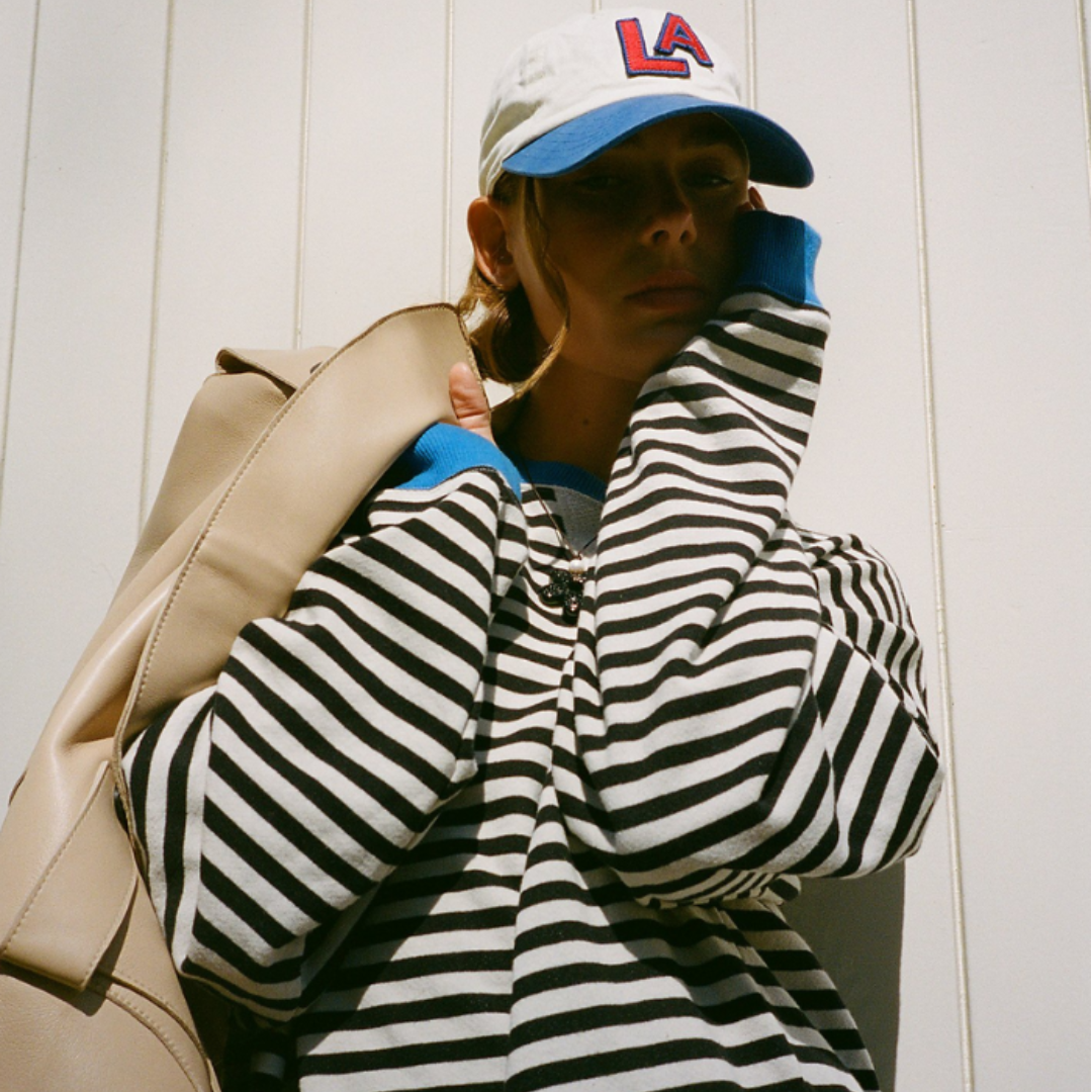 Margie - Oversize Strickpullover mit Streifen