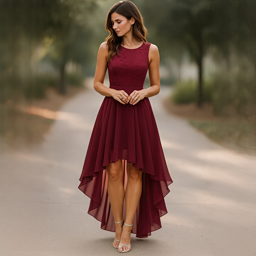 Marilla - Damenkleid mit asymmetrischem Schnitt