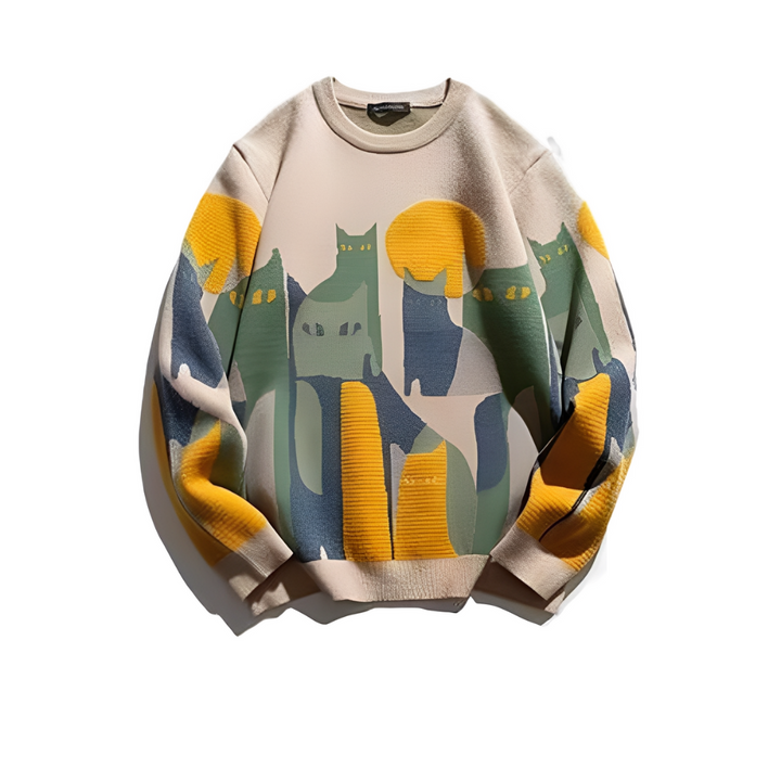 Jerome - Gemütlicher Herrenpullover mit Druck