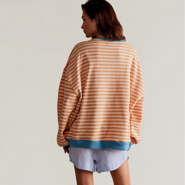 Margie - Oversize Strickpullover mit Streifen