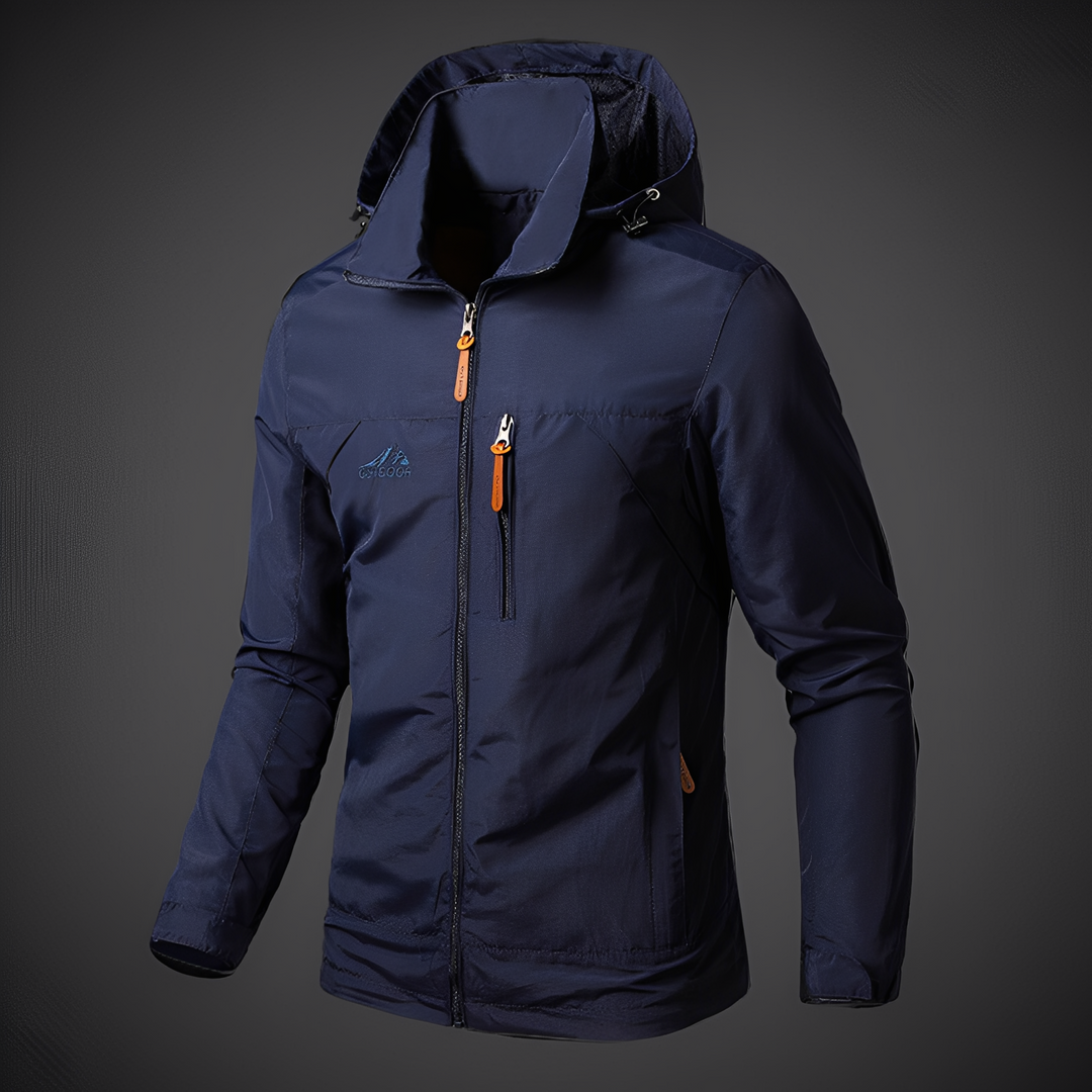 Dalton - Breite wasserdichte Herren-Kapuzenjacke