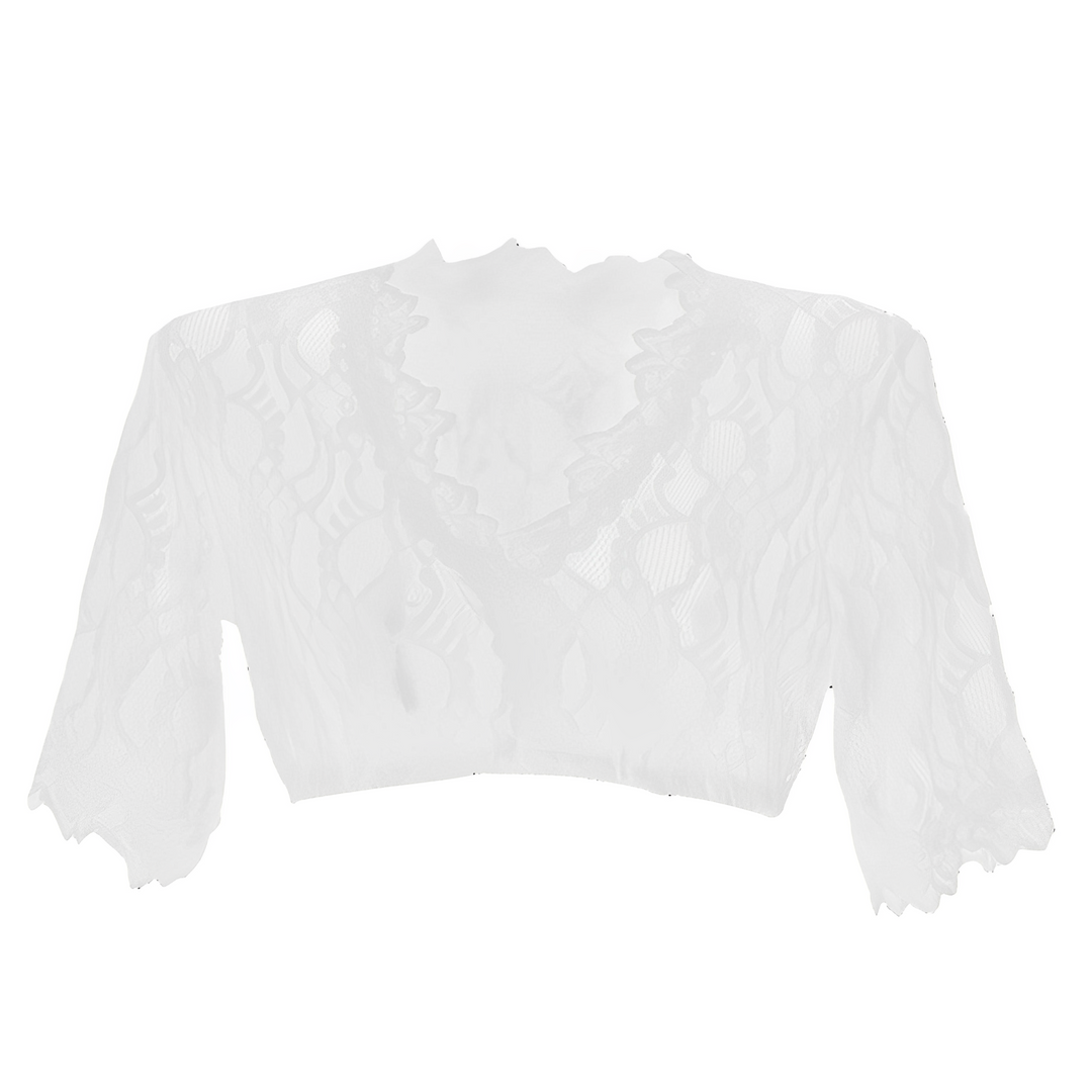 Bonnie - Modische Oktoberfest-Dirndlbluse aus Netzstoff für Damen