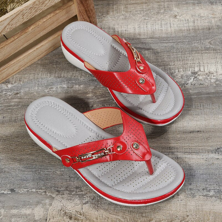 Darlene - Niederhackige Flip-Flops