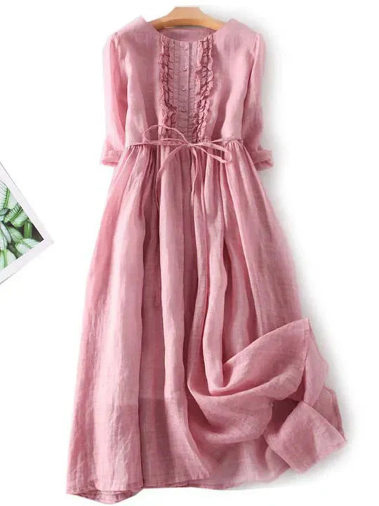 Odarike - Leichtes Kleid aus Naturfaser für Damen