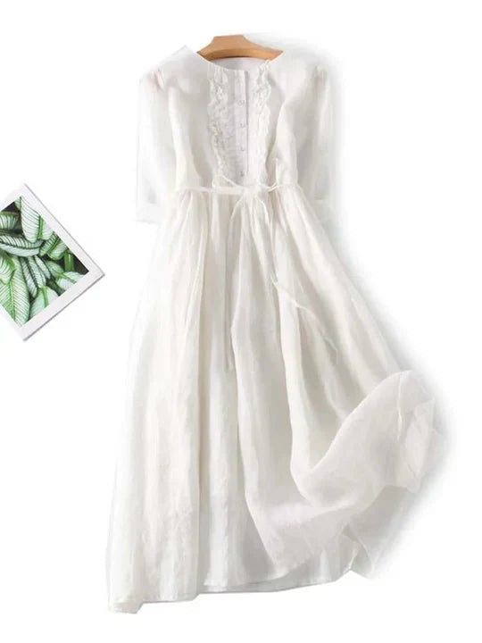 Odarike - Leichtes Kleid aus Naturfaser für Damen
