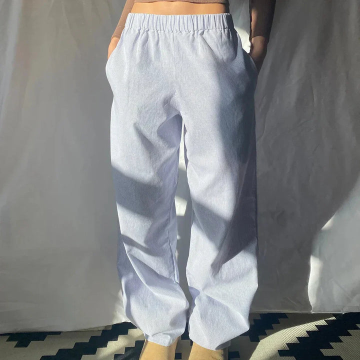 Elis – Damenhosen Breites Bein mit Hoher Taille
