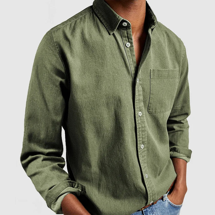 Blake - Komfortables Langarmshirt mit Kragen für Herren