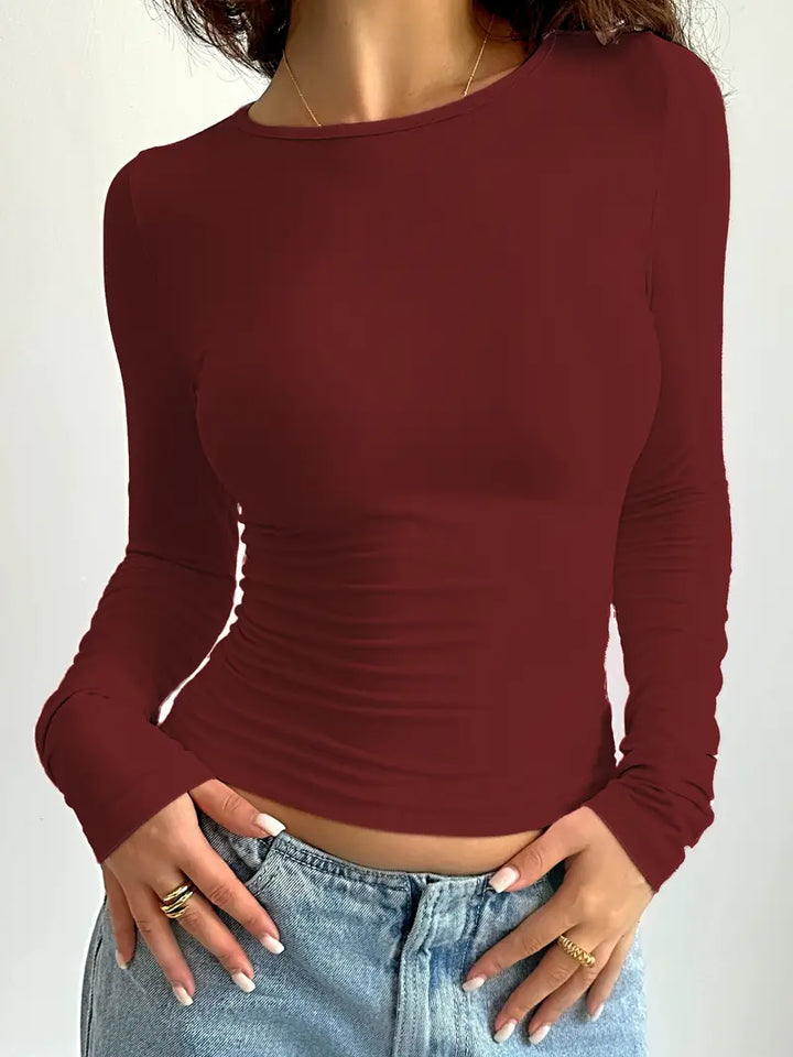 Savannah – Langarmshirt mit schlichter Eleganz
