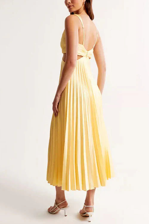 Arya - Elegantes Midikleid mit Falten für Damen