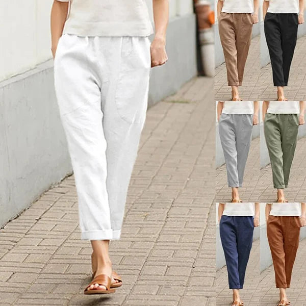 Ember - Weite Hosen aus Leinen und Baumwolle