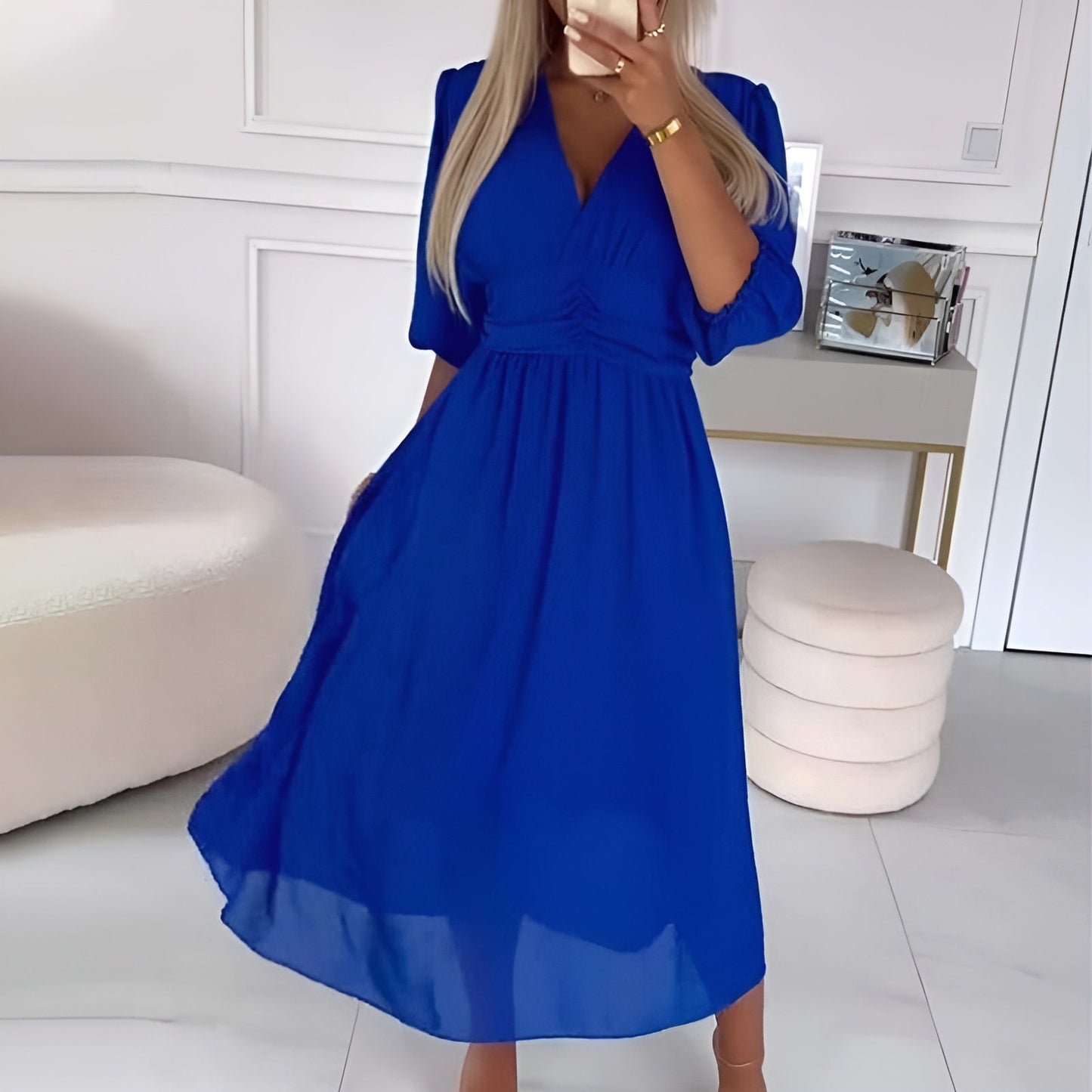 Abigail - Luftiges Kleid aus Chiffon mit Seidenoptik