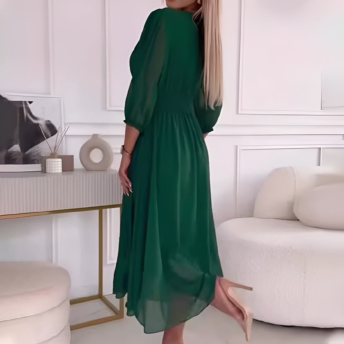 Abigail - Luftiges Kleid aus Chiffon mit Seidenoptik