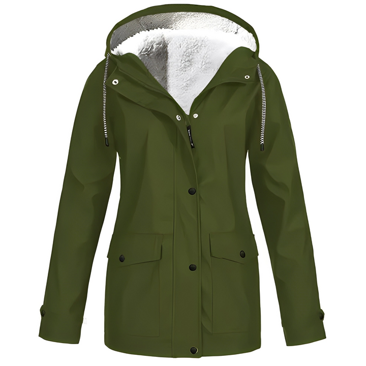 Sherlyn - Damen-Outdoormantel mit Kapuze und weichem Innenfutter
