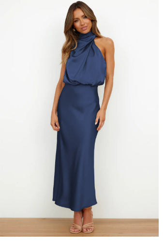 Elvie - Satin-Abendkleid