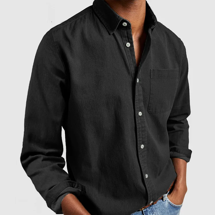 Blake - Komfortables Langarmshirt mit Kragen für Herren