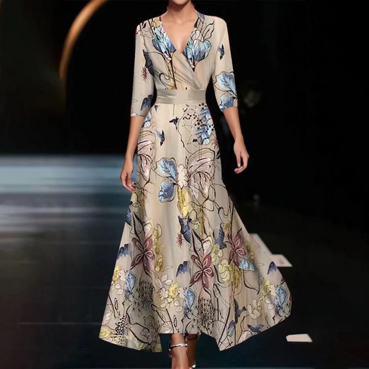Leyla - Zeitloses florales Wickelkleid