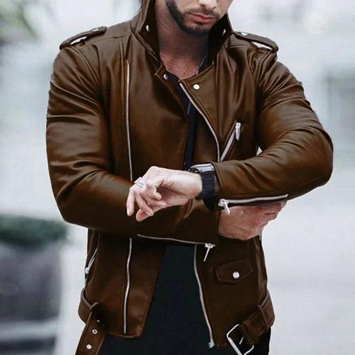 Jett – Klassisch geschnittene Lederjacke