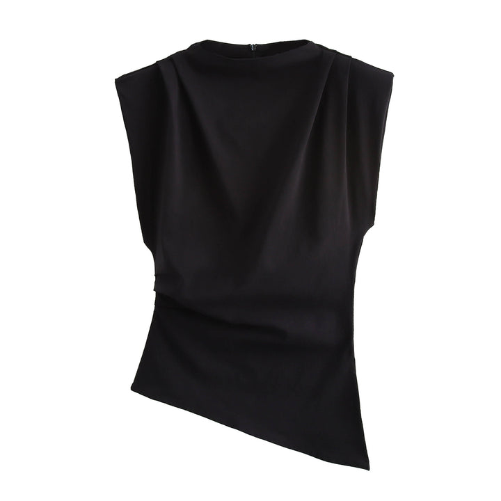 Ashley - Top mit eleganten, plissierten Schultern