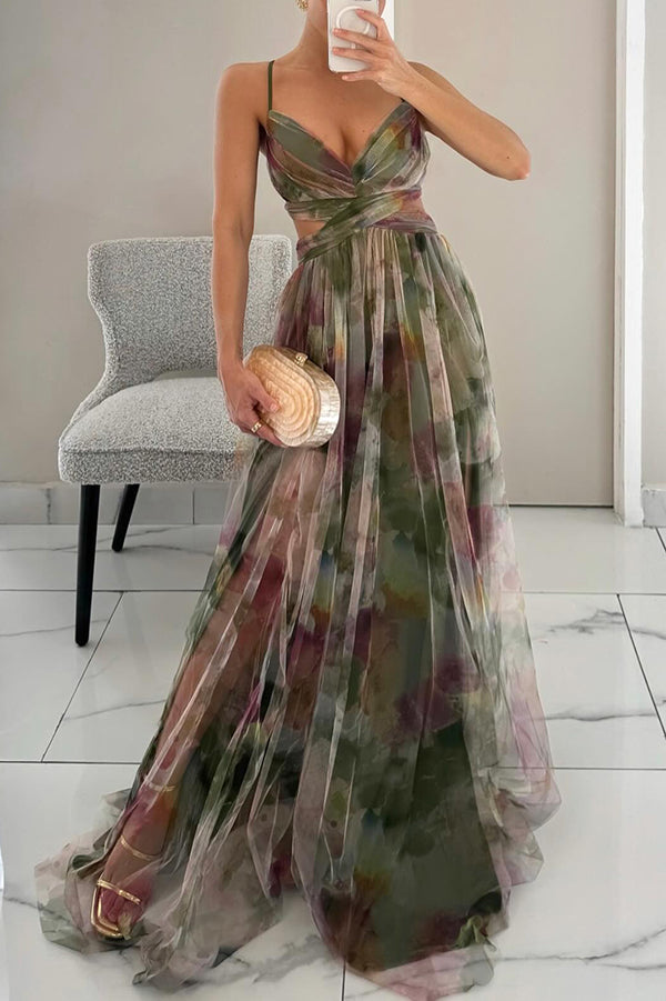 Aira – Raffiniertes Langarmkleid mit Bindebändern