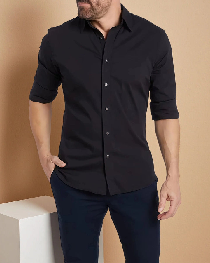 Pablo - Dehnbares Hemd mit Zipper