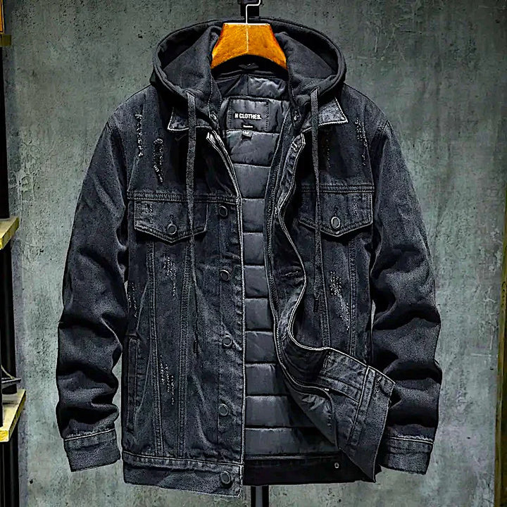 Tobias – Klassischer Mantel aus Denim