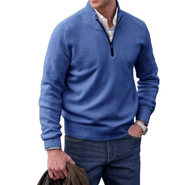 Huron - Zipper-Pullover aus hochwertigem Kaschmir