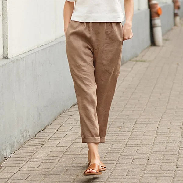 Ember - Weite Hosen aus Leinen und Baumwolle
