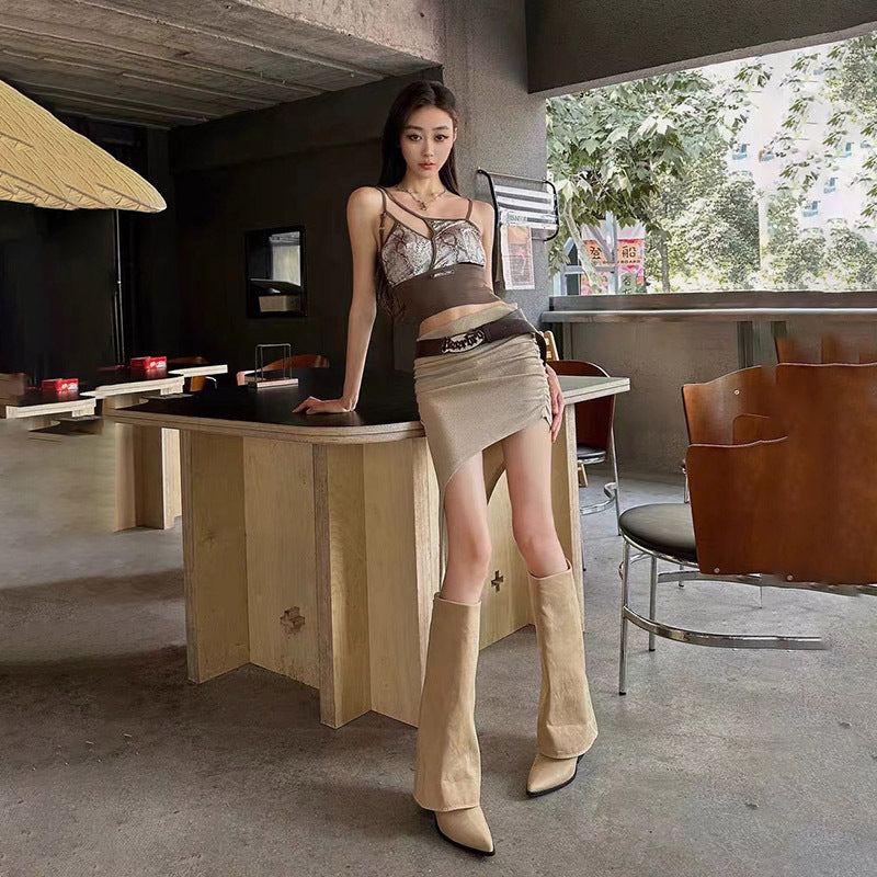 Velora - Elegante Stiefel mit breitem Absatz