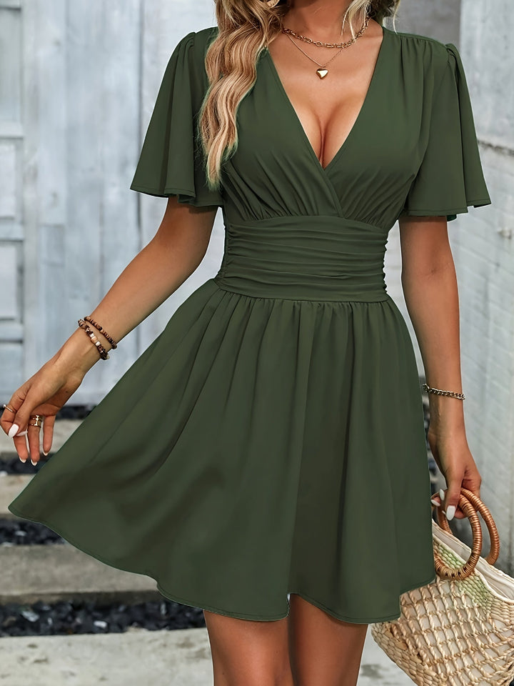Cressida – Kleid mit Geraffter Taille und Elegantem Charme
