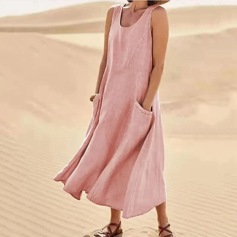 Andie – Zeitloses Leinenkleid für die Frühlingstage