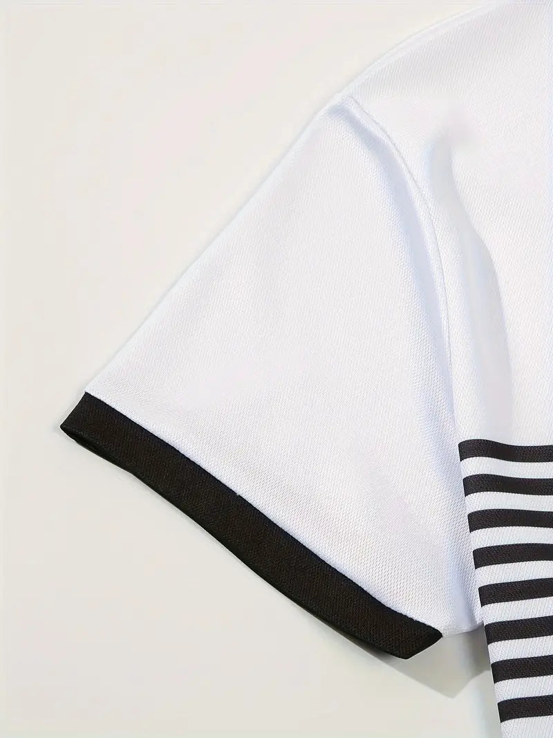 Piolo - Hemd mit Verspielten Streifen und Farbstreifen