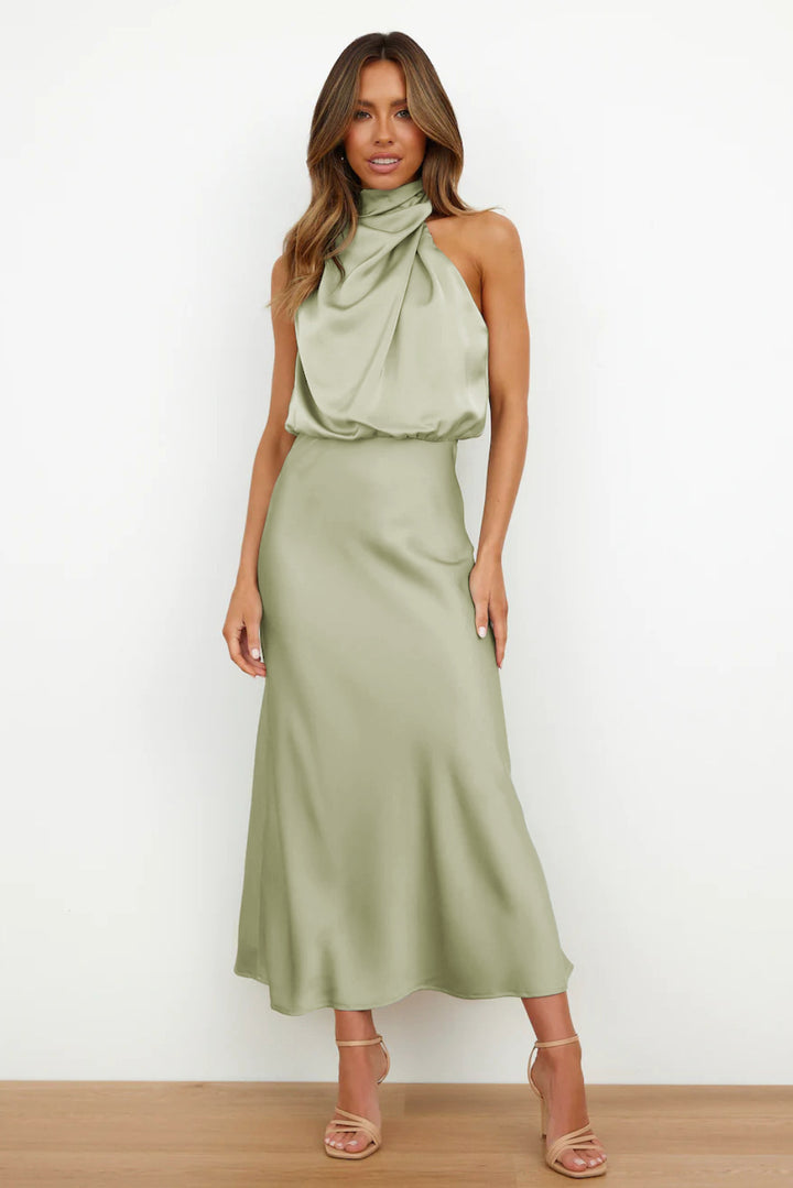 Elvie - Satin-Abendkleid