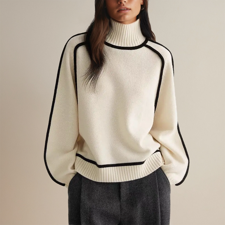 Aurora - Kuscheliger Damen Rollkragenpulli