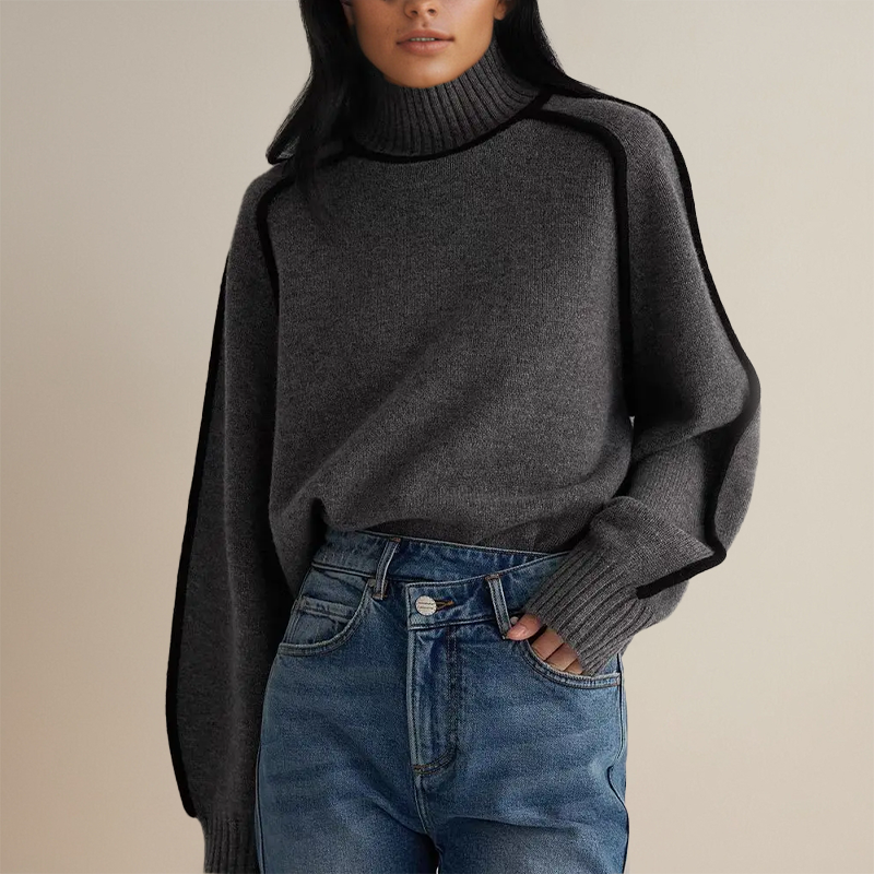 Aurora - Kuscheliger Damen Rollkragenpulli