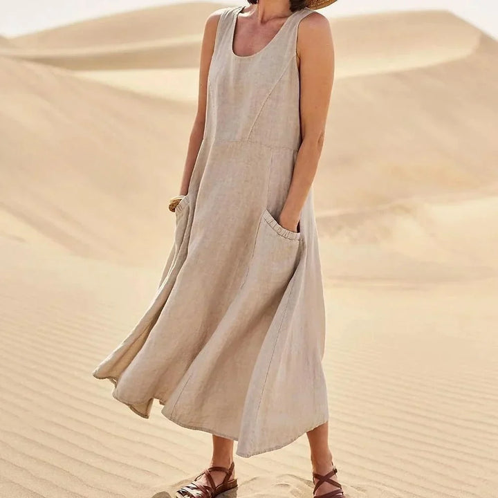 Andie – Zeitloses Leinenkleid für die Frühlingstage