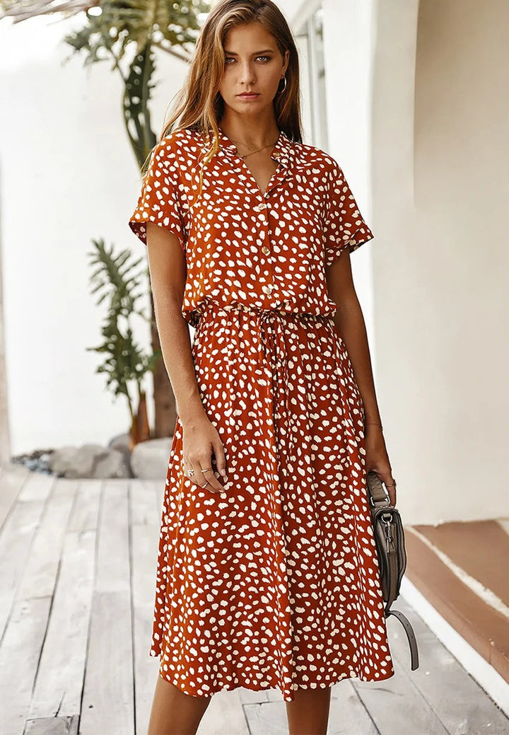 Vexana - Luftiges Sommerkleid für Damen mit Muster Elegant